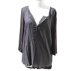 Natura Women's Casual Black Blouse Size Large